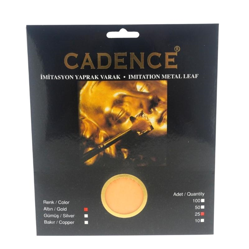 Cadence Imitation Leaf Metal 15x15 cm Gold 25 sheets