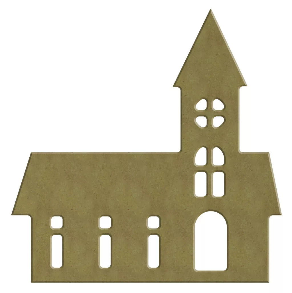 Gomille MDF-Figur 17x17 cm Skandinavische Kirche