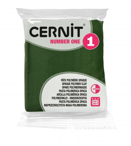 Cernit Soft Polymeerklei Olijf (645) 56g - Boetseerklei