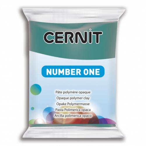 Cernit Soft Dennegroen 662 - 56g - Veelzijdige Polymeer Boetseerklei