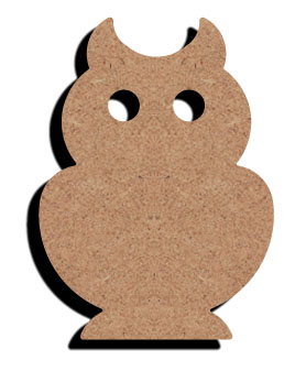 MDF-Figur Eule 10 cm