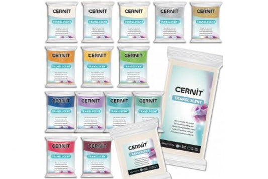 Cernit Translucent Transparant Set 6x - Polymeerklei / Boetseerklei