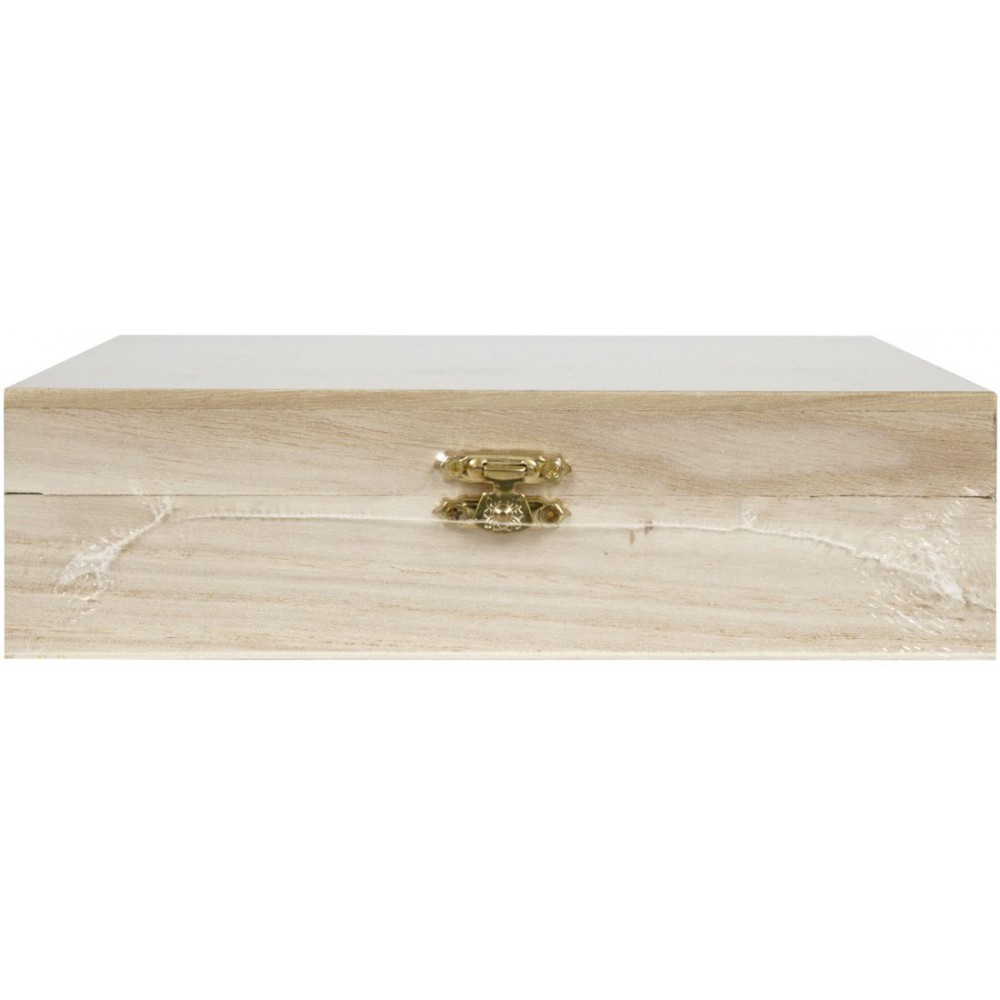 GC Teekiste aus Holz 20x20x5,7 cm