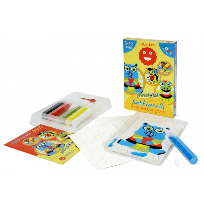 Sabbiarelli Sand Art Set Mini Animals Big Eyes