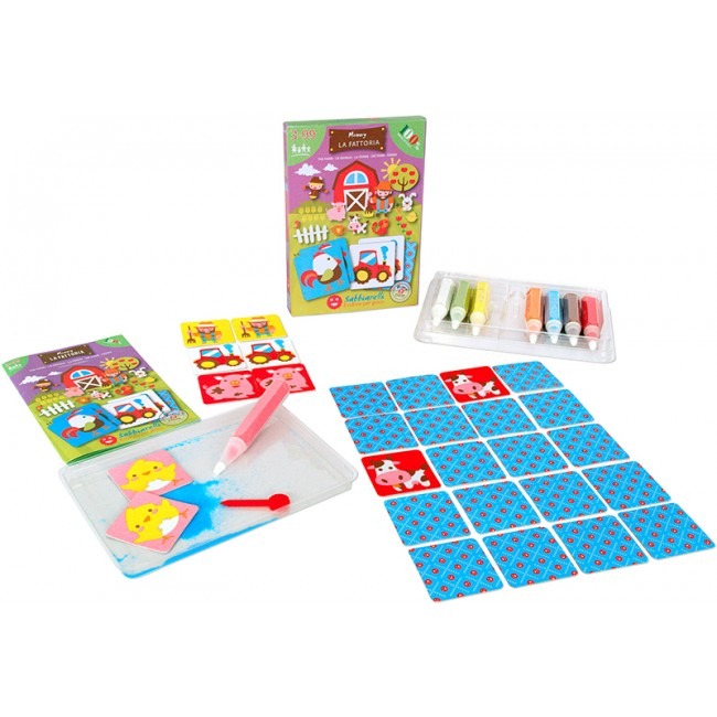 Sabbiarelli Sandmalerei Set Smart Bauernhof Memory