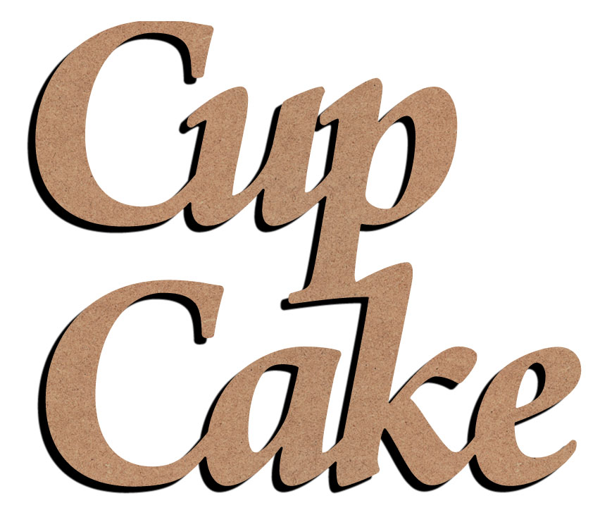 MDF Figure Cupcake 58 cm