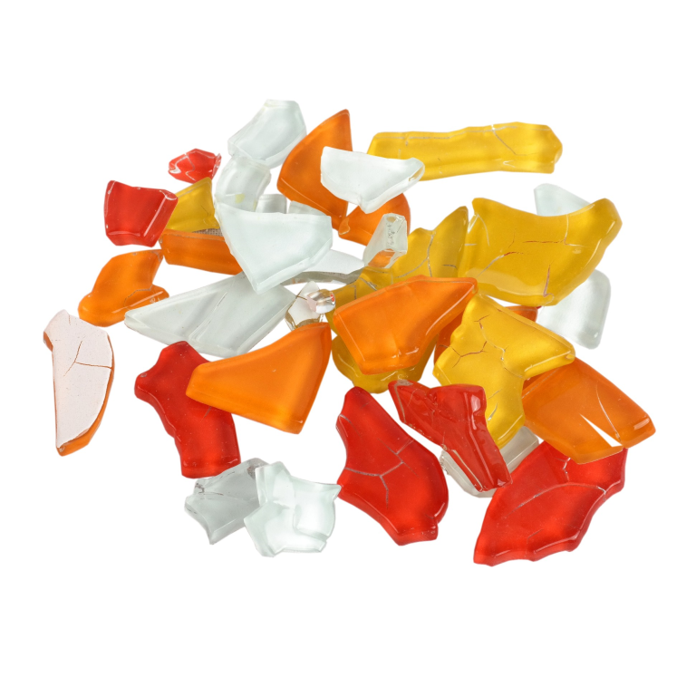 Crash Glas Mix Rood 100 gr