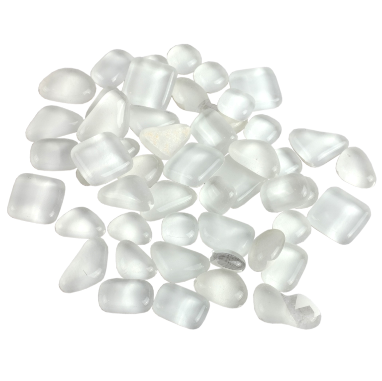 Soft Glas Polygonal Helder Wit 100 gr