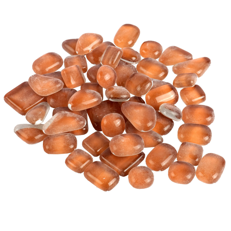 Weiches Glas Polygonal Hellbraun 100 gr