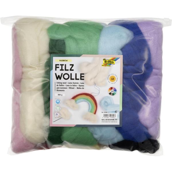 Folia Fairytale Felt Wool - 12 Colours
