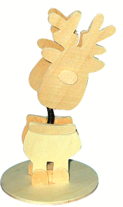 GC Houten Memoclip Fotohouder Rendier 14 cm