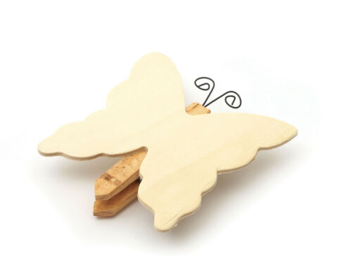 GC Wooden Memo Clip Butterfly 8.5x8 cm