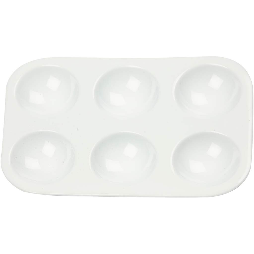 CC Plastic Pallet 12x8 cm White 10 pieces