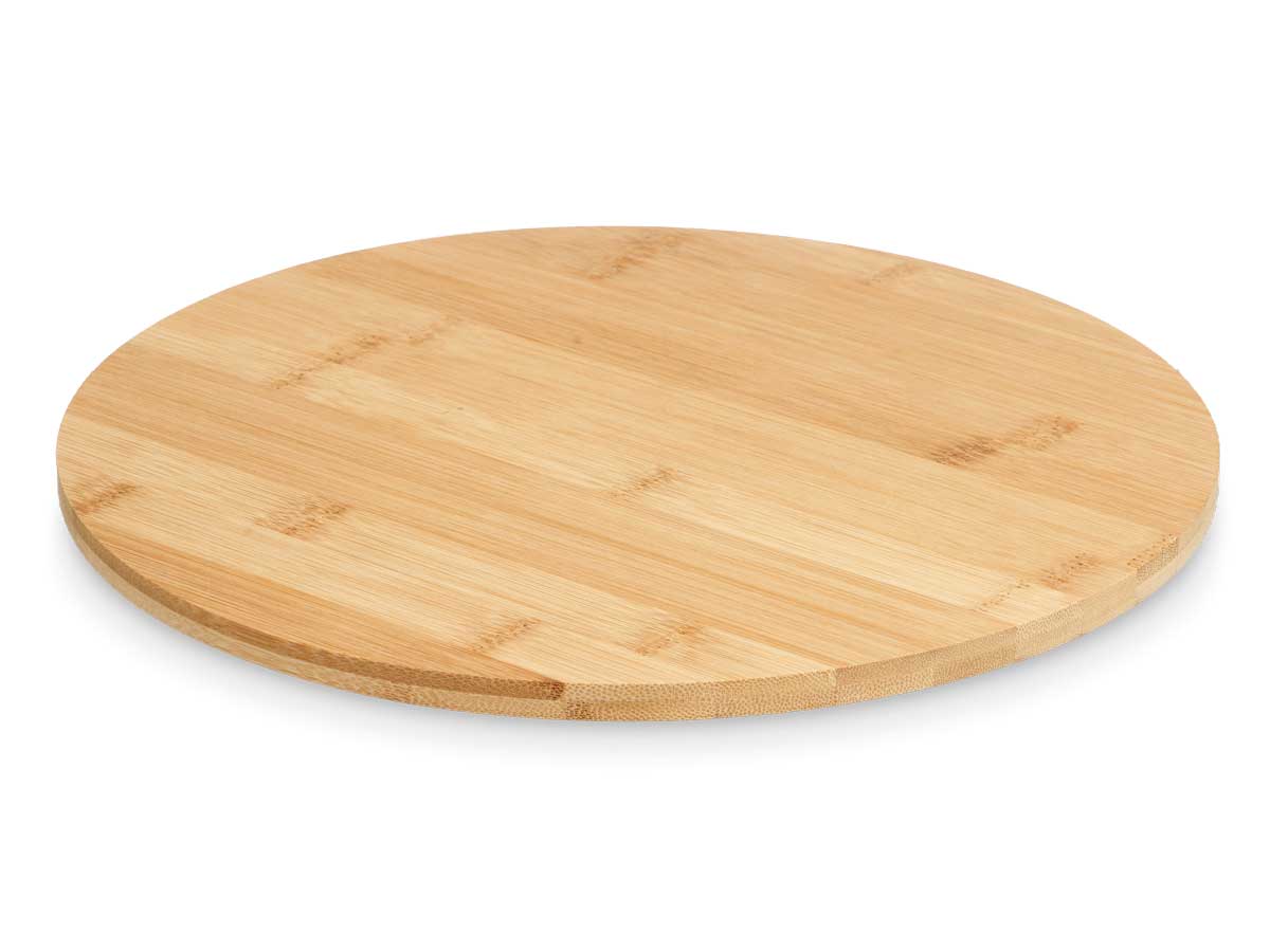Kinvara Rotating Round Bamboo Cutting Board d: 30cm