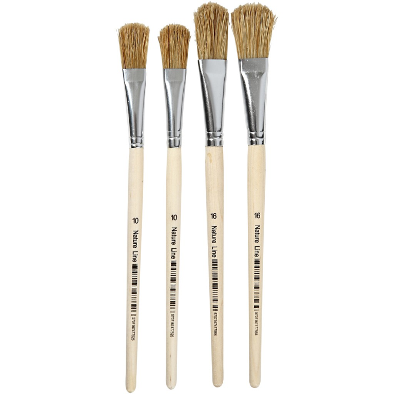 CC Nature Line Varnish Brush Set 13-17 mm 4 pieces