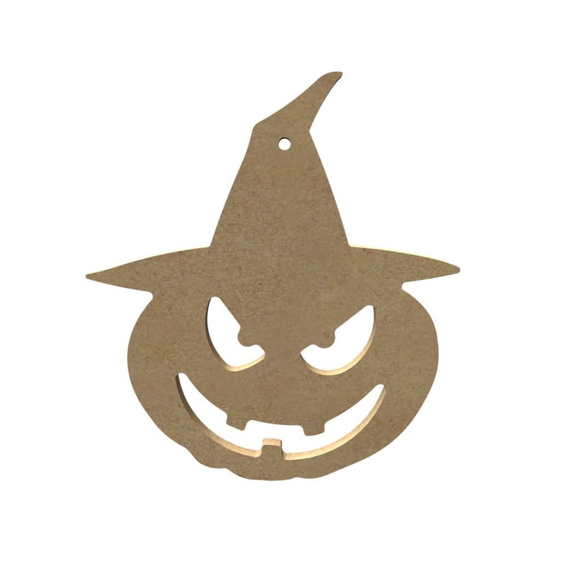 Gomille MDF Figuur 14x12 cm Pompoen Heks
