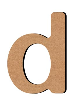 Gomille MDF Letter D 5 cm