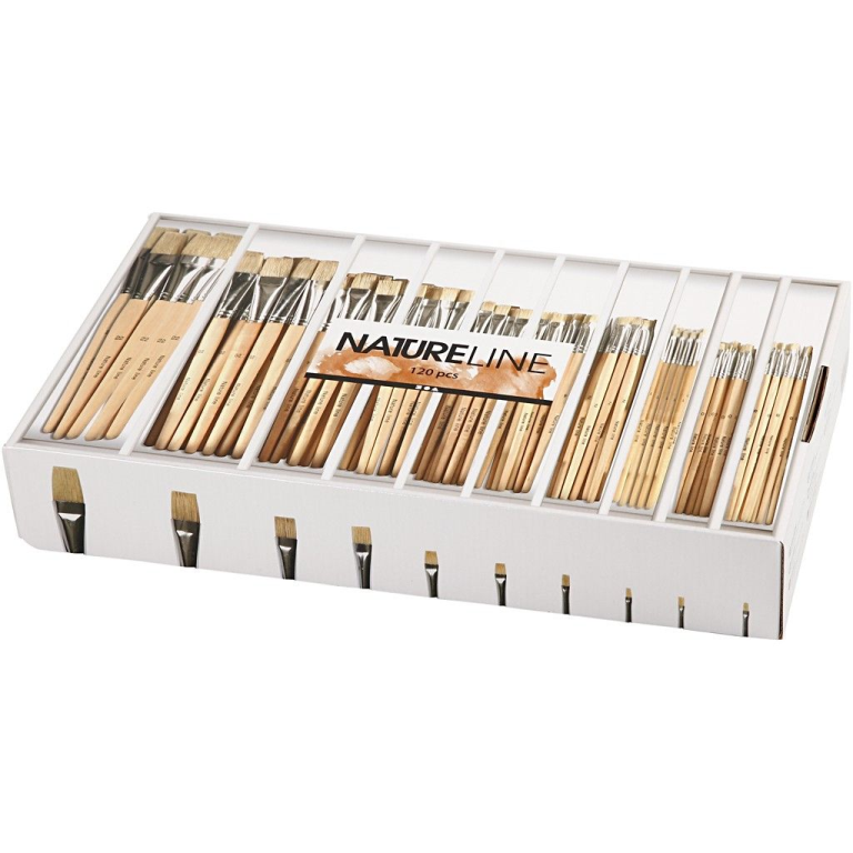CC Nature Line kwasten korte steel #00-22, 120 stuks