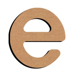 Gomille MDF Letter E 5 cm