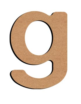 Gomille MDF-Buchstabe G 5 cm