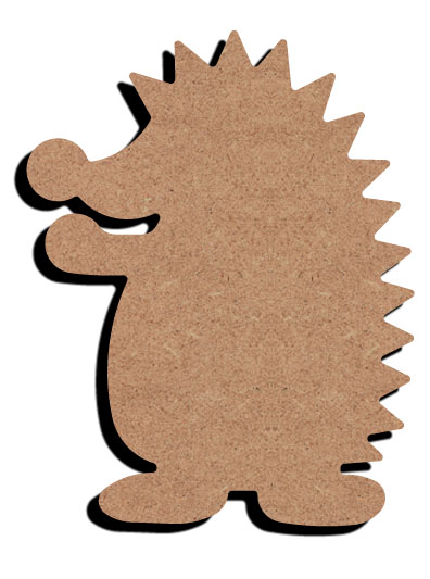 MDF-Figur Lustiger Igel 15 cm