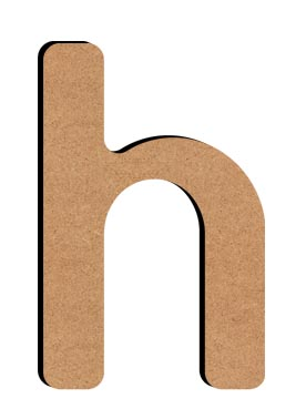 Gomille MDF Letter H 5 cm