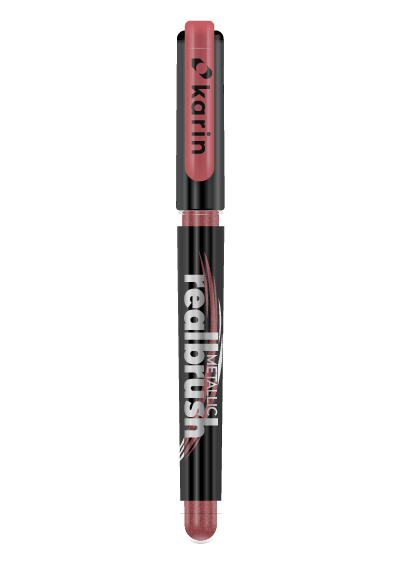 Karin Realbrush Metallic Acrylic 8521 Dark Red