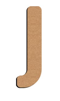 Gomille MDF-Buchstabe J 5 cm