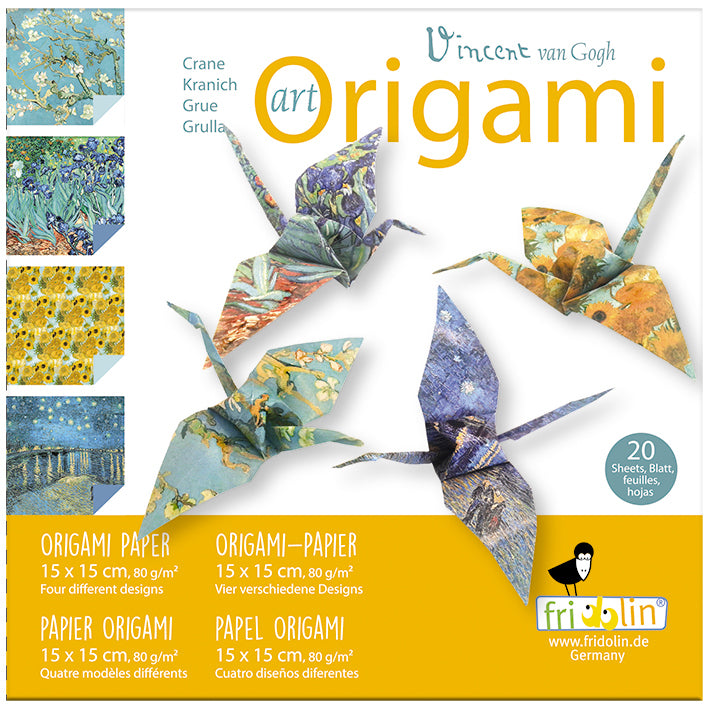 Fridolin Art Origami Set 15x15 cm 20 sheets Vincent van Gogh
