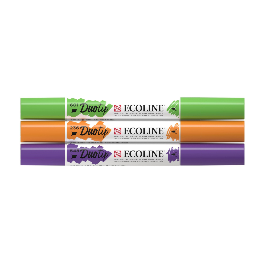 Royal Talens Ecoline Duotip Marker Set Secundair 3 stuks