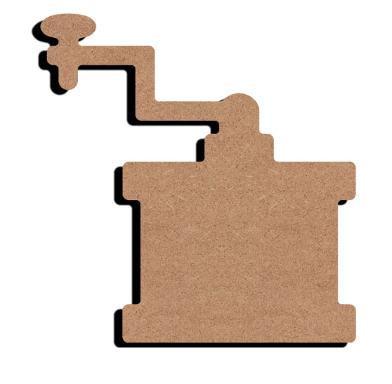 MDF-Figur Kaffeemühle 15 cm