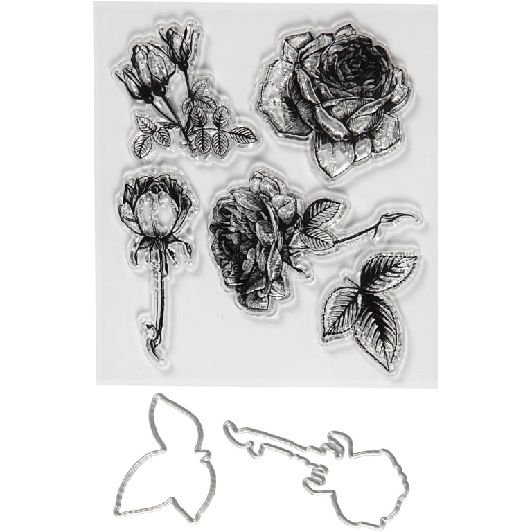 CC Stempel und Stanzformen Blumen 4-6,5 cm