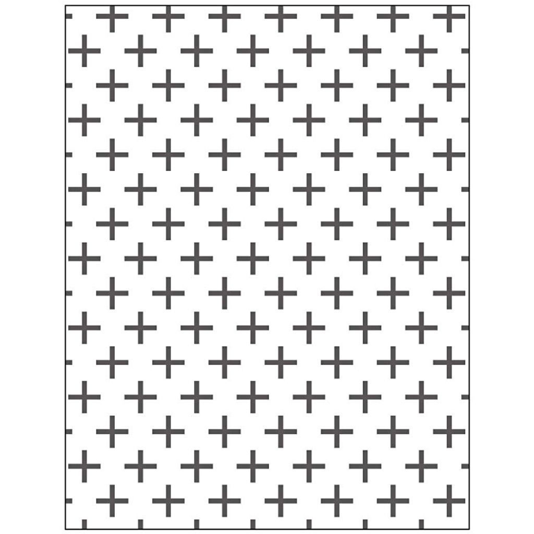 CC Crosses Embossing Folder