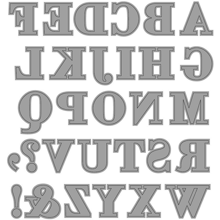 CC Schneideschablone Alphabet 12,5x12,8 cm