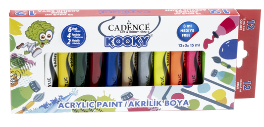 Cadence Kooky Acrylverf Set 12x15 ml