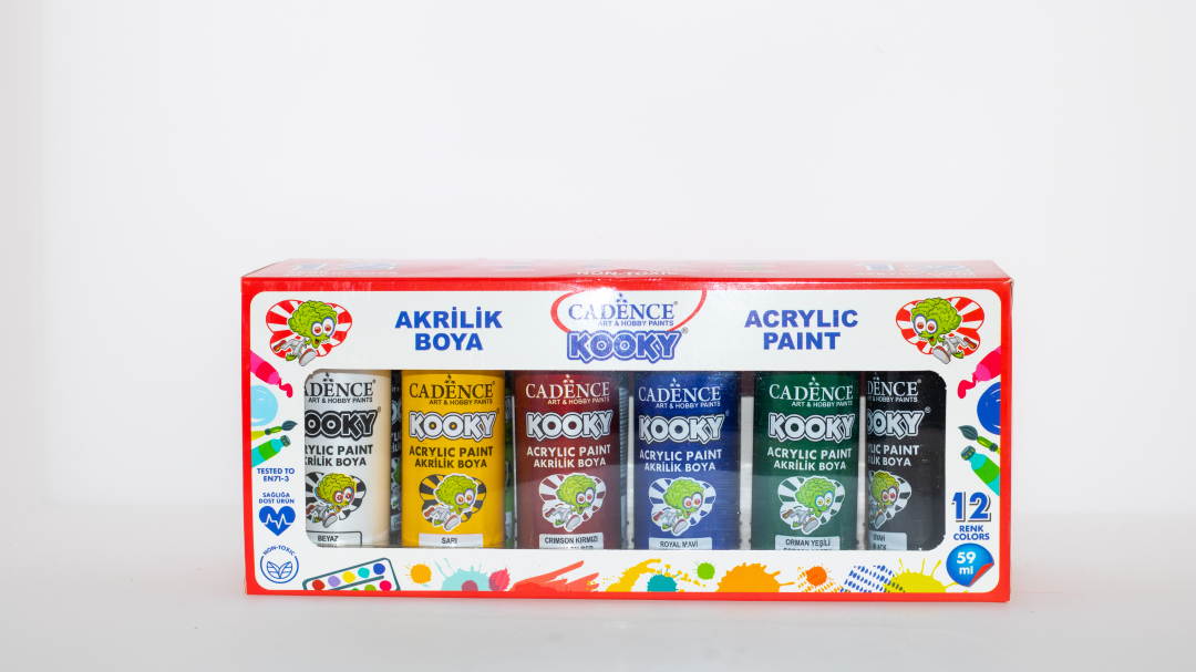 Cadence Kooky Acrylic Paint Set 12x59 ml