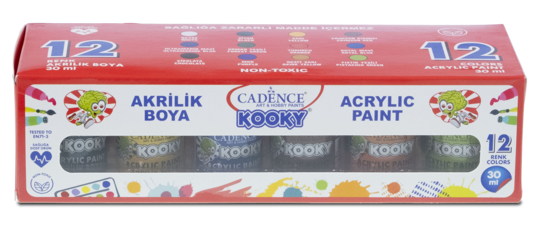 Cadence Kooky Acrylverf Set 12x30 ml