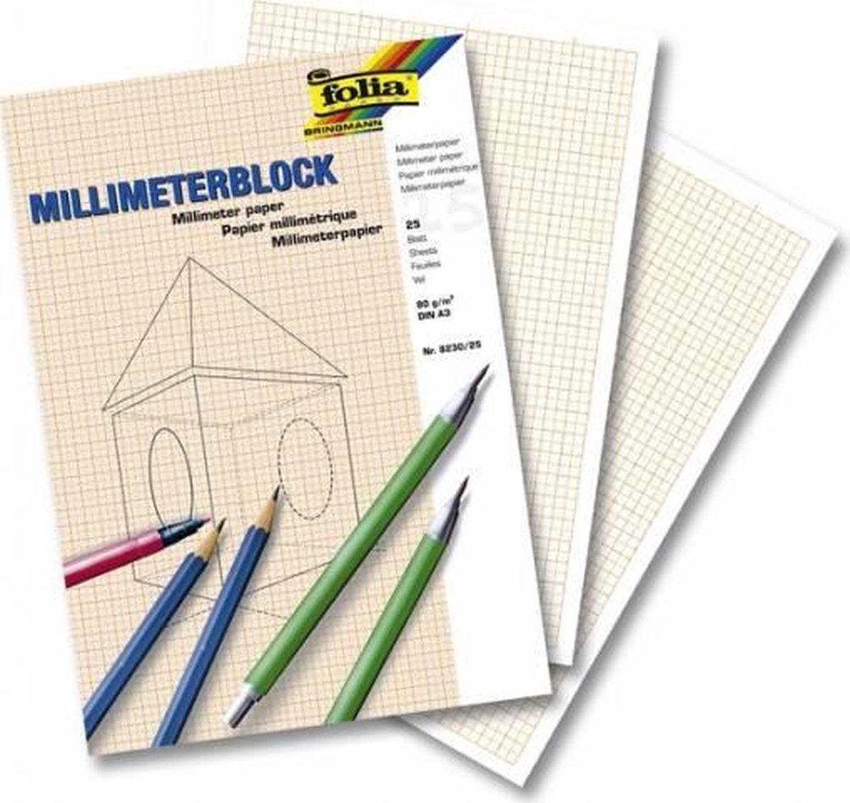 Folia Milimeterblok - A3 - 25 Vel