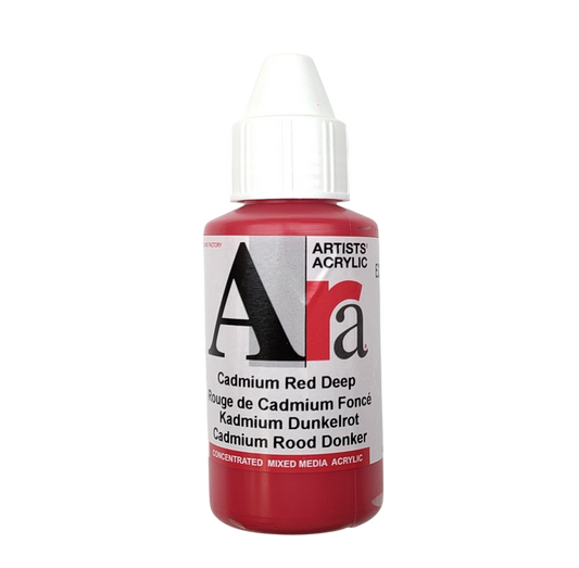 Ara Acrylfarbe Kadmium Dunkelrot 100 ml