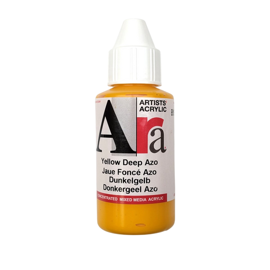 Ara Acrylfarbe Dunkel Azogelb 100 ml