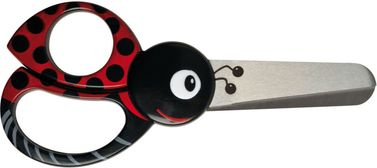Fiskars Kinderschaar met Dierenmotief Lieveheersbeestje