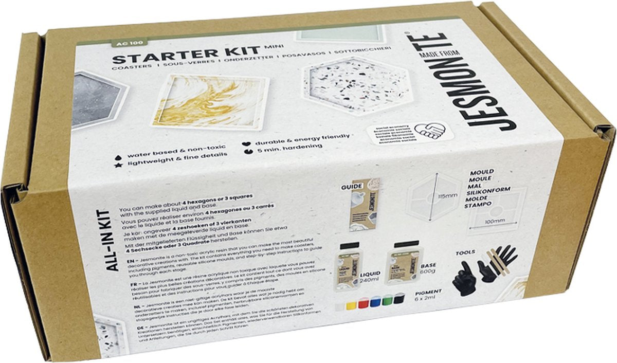 Jesmonite AC100 KIT MINI 1 - Onderleggers classic