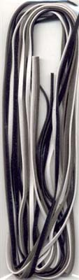 Imitatiederband 3 mm Schwarz Grau Weiß 3x2 m