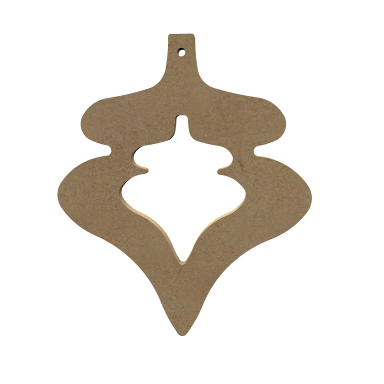 MDF Figuur Open Druppel 15 cm