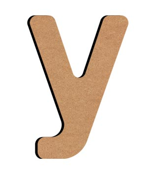 Gomille MDF-Buchstabe Y 5 cm
