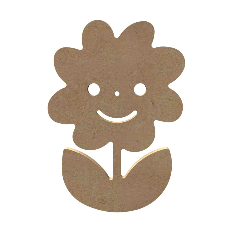 MDF-Figur Lachendes Gänseblümchen 15 cm
