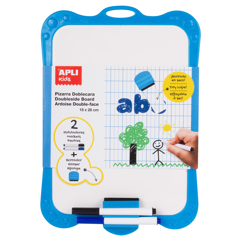 Apli Whiteboard with Eraser and Markers