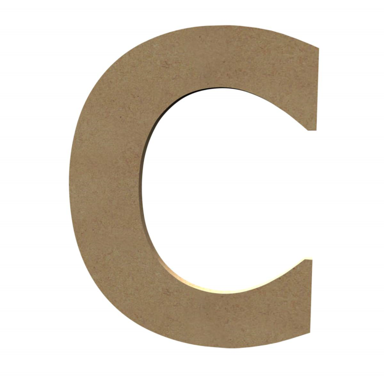 Gomille MDF Hoofdletter C 20 cm