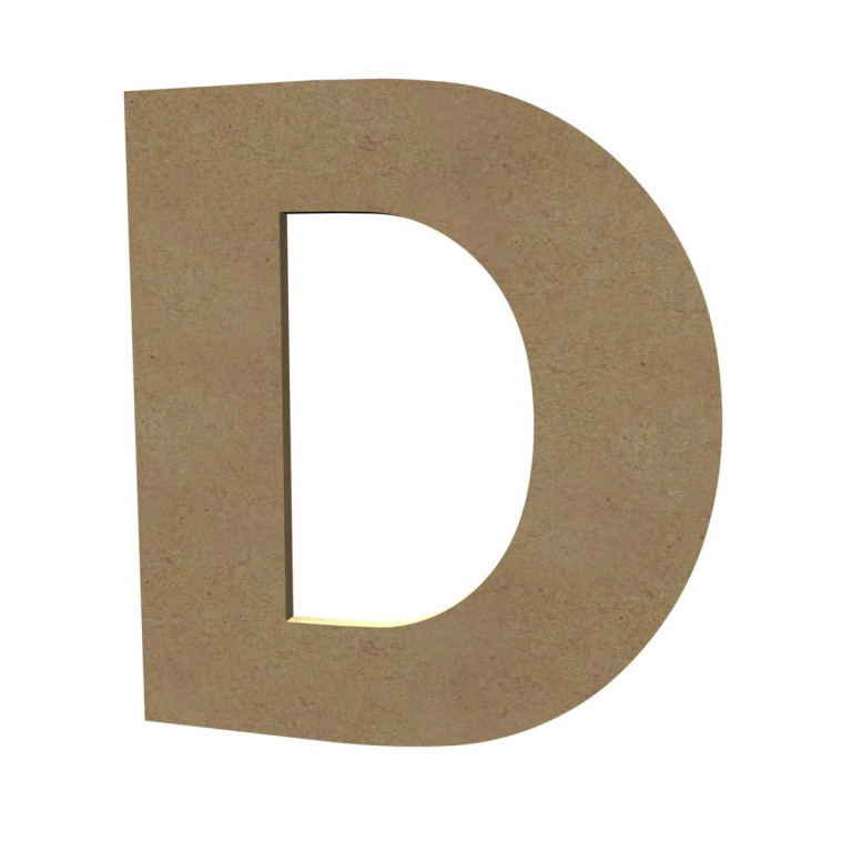 Gomille MDF Großbuchstabe D 20 cm
