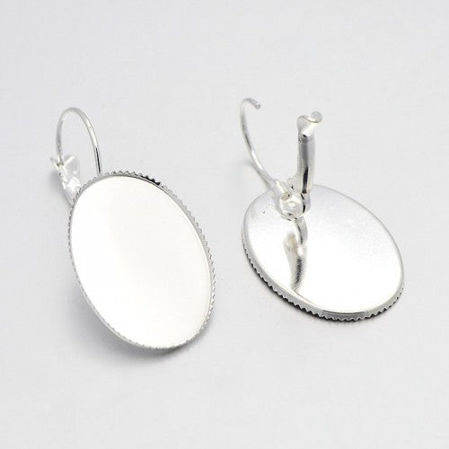 FIMO Oorbellen Ovaal Cabochon 37mm - Polymeerklei Sieraad Onderdelen